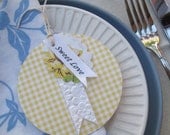 Table Setting Wedding Engagement Baby shower Birthday Lunch Dinner Table place cards Country Style