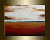 ORIGINAL LANDSCAPE , abstract PAINTING,acrylic on canvas 23,6" x 31,5" x 0,7" in inches ,with certificate of authenticityFrom nataera