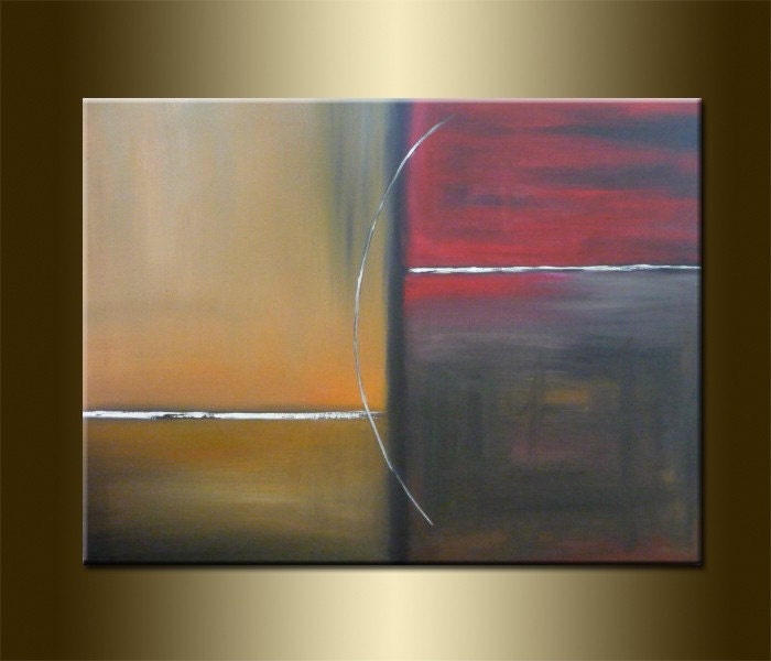ORIGINAL abstract PAINTING,acrylic on canvas 23,6" x 31,5" x 0,7" in inches-One of a kind - HUGE,with certificate of authenticity