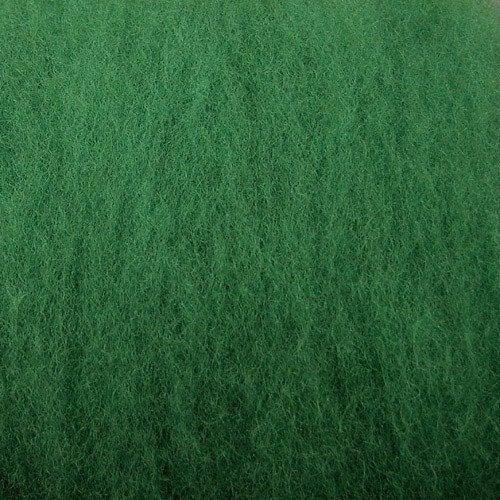 2 oz Forest Green Dorset-Texel Wool Batts