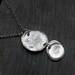 Fingerprint Necklace with 2 prints in Fine Silver