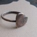 Heart Fingerprint Ring in Rustic Copper - Made to Order