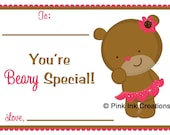 Beary Special Valentine's Day Card - Printable/PDF - Classroom Valentine - Boy or Girl Il_170x135