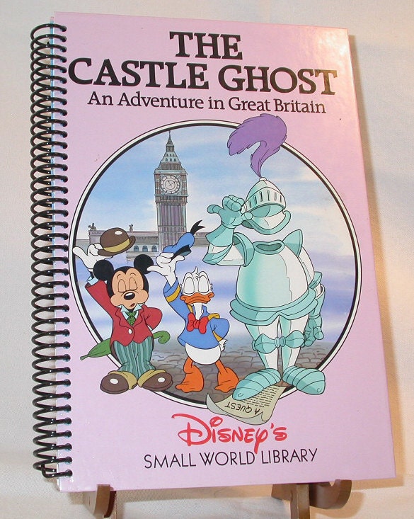 Altered Disney Book Journal - The Castle Ghost with Mickey & Donald Duck  Notebook / Sketchbook