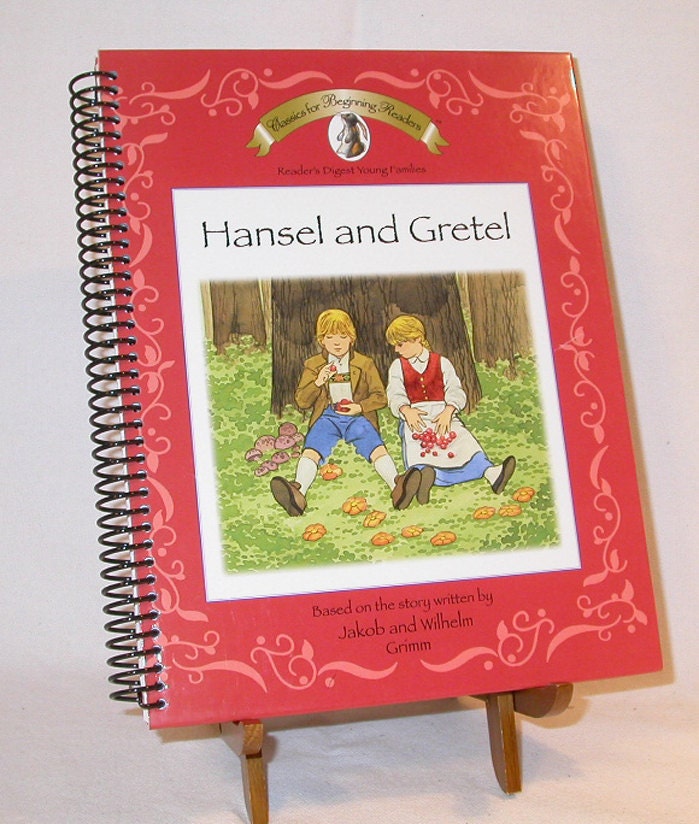 Altered Book Journal Hansel and Gretel -  Notebook / Diary
