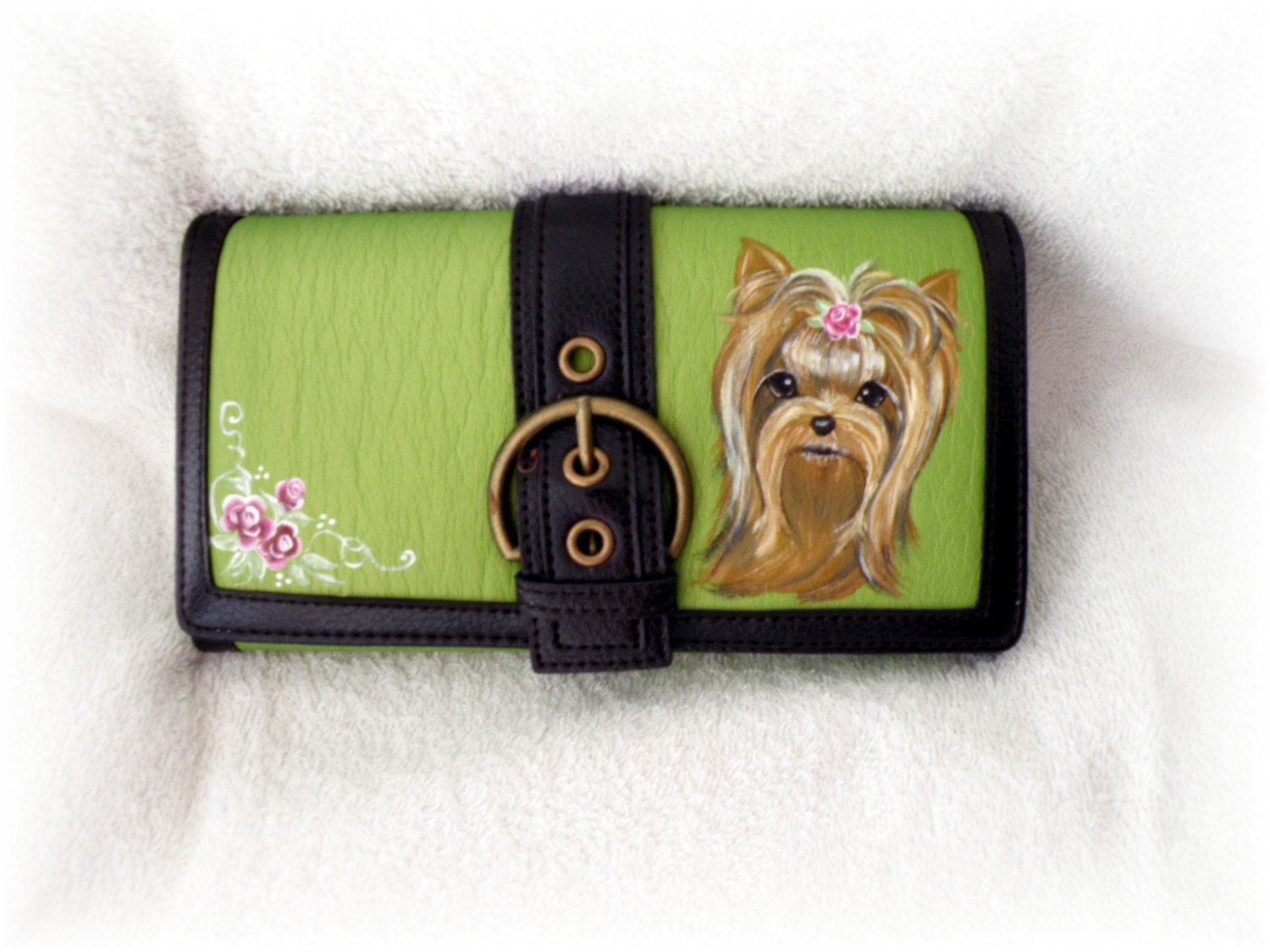 Custom Hand Painted Dog Wallet