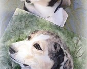 Canvas Hand Painted Custom Dog Portrait Acrylic Art-11x14
