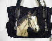 Custom Horse Hand Painted Handbag
