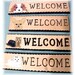 Custom Dog Hand Painted WELCOME Wooden Sign