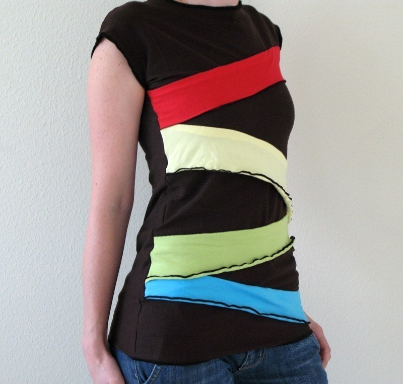 Technicolor Switchback Top