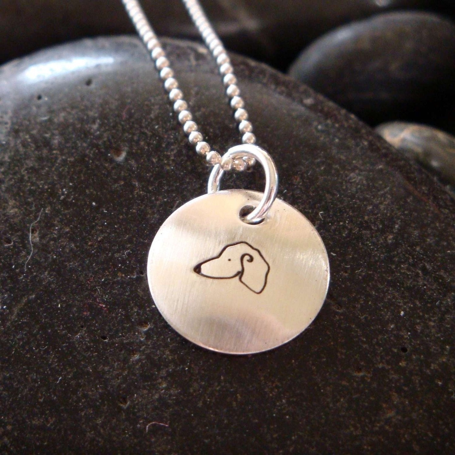 Dachshund Jewelry - Dachshund Pendant - Dachshund Teeny Pendant - Sterling Silver