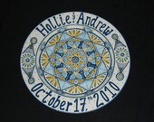 Colorful Personalized Wedding Platters