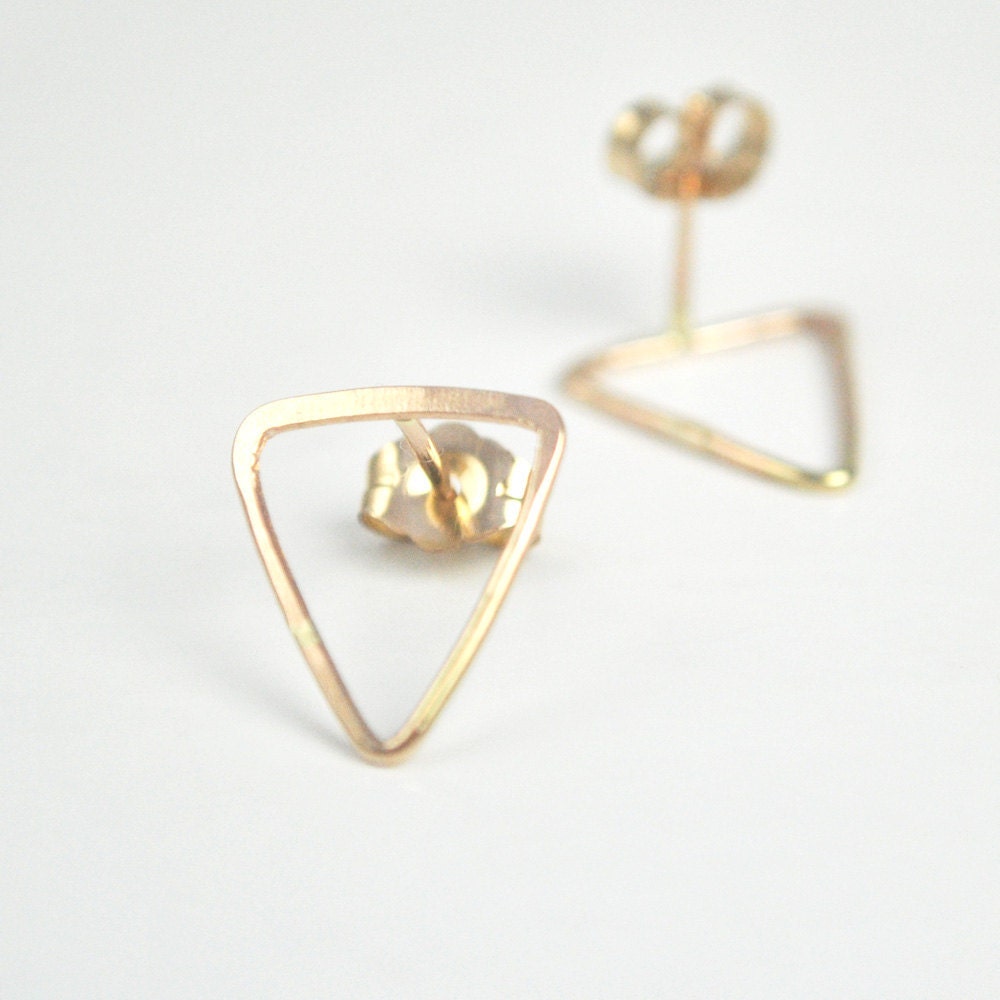 14k Gold Fill Isosceles Posts - Recycled Metal