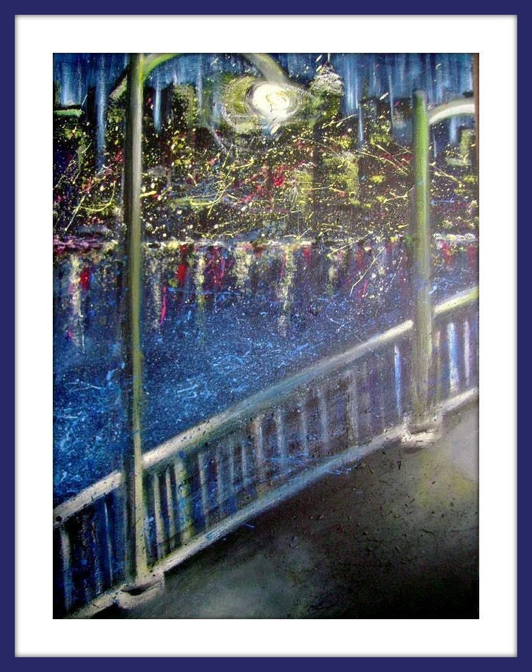 City Lights - Original Acrylic Painting - 16 x 12 inches