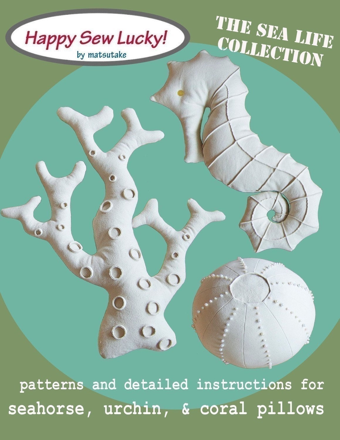 Sealife Pillow Patterns PDF-Personal Use