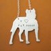I Heart Pit Bulls necklace