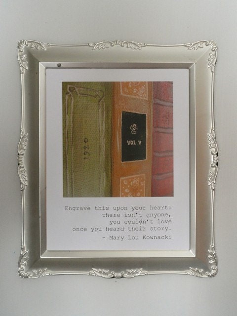 Mary Lou Kownacki Quote / Books (8.5 x 11 Print)
