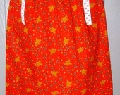 Gingerbread Men, Holly and Gold Stars Christmas Pillowcase Dress Girls 4 5 6