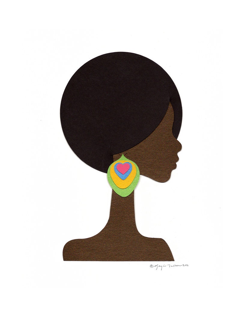 Bold Afro Cutout Collage