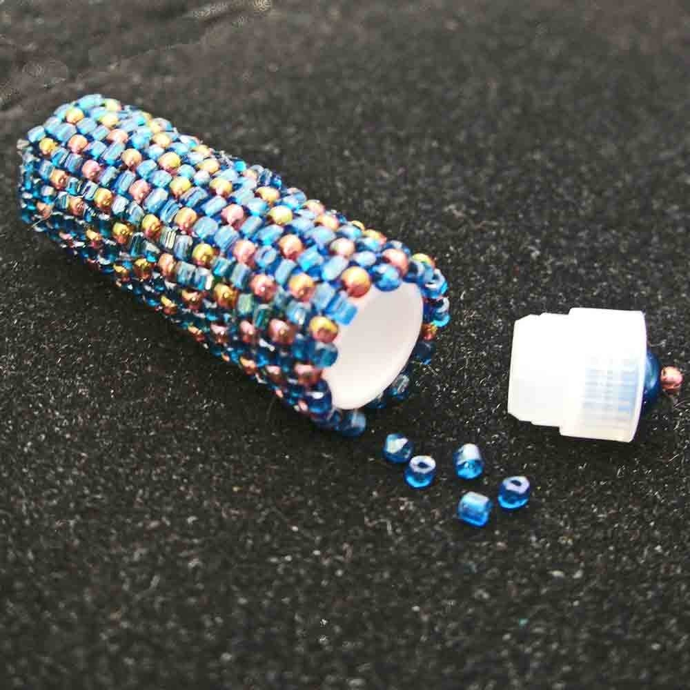 Starry Evening Tiny Beaded Bottle