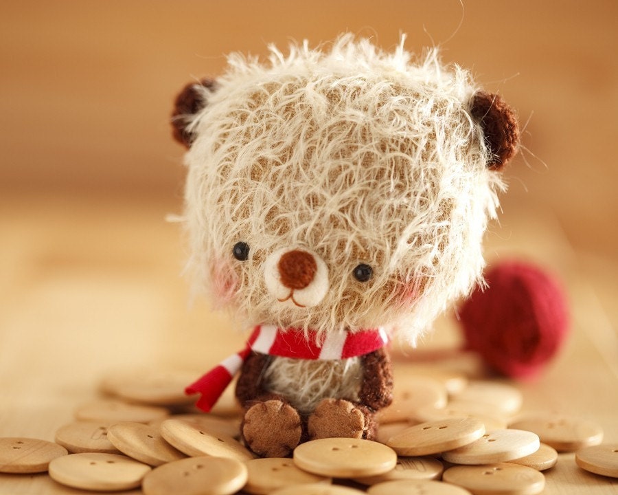 amigurumi bear for blythe - made to order -  bibu