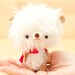 Bear doll plushie in white -made to order- Pumuki -