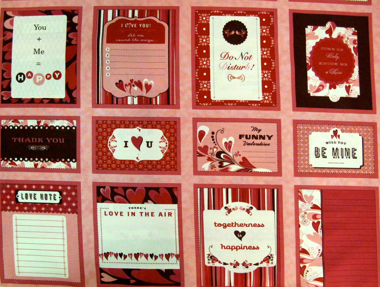 SALE - Chemistry by Cosmo Cricket - Love Note Labels for your Valentine - 5.00 a Panel