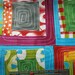 Reserved for tina - A Stitch in Color Cheater Panel by Mulka Dubrawsky for Moda - Clementine - 4.5 Yards - 44.25