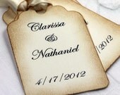 Custom Wedding Favor Tag - Wedding Tags - Wedding Wish Tags Set of 10