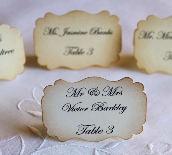 50 Wedding Escort Cards - Wedding Place Cards