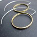 Crop Circles silver and brass earrings, freeshippingfrance