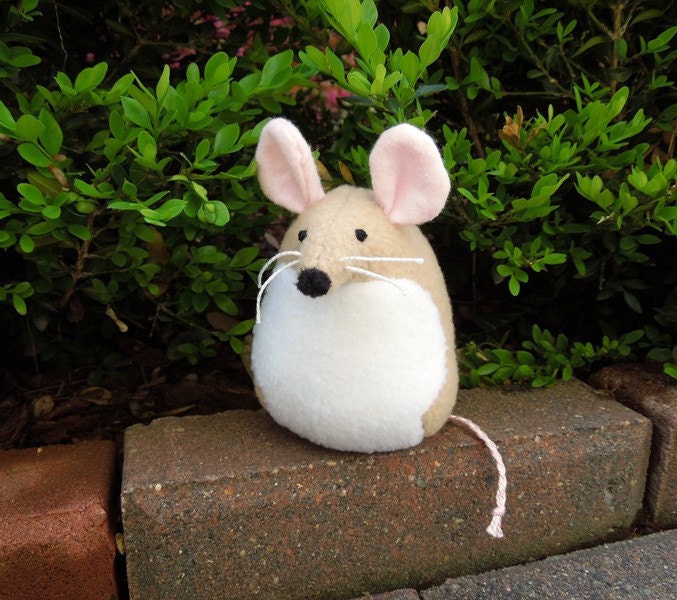 Tan Mouse Stuffed Animal