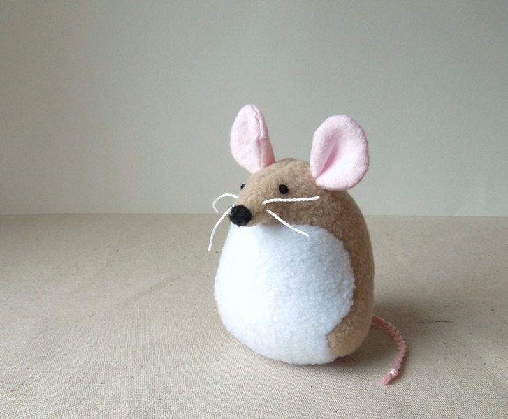 Tan Mouse Stuffed Animal