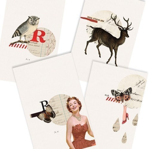 A dash of red Card Set- Digital PDF Cards for Download and Print