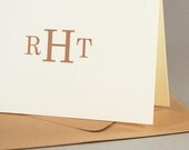 Monogram Custom Personalized Stationery / Personalized Stationary Set of 16