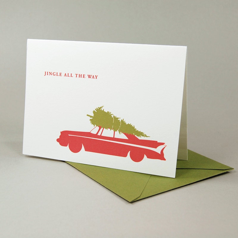 Christmas Card - Classic Car Holiday Card Set of 12