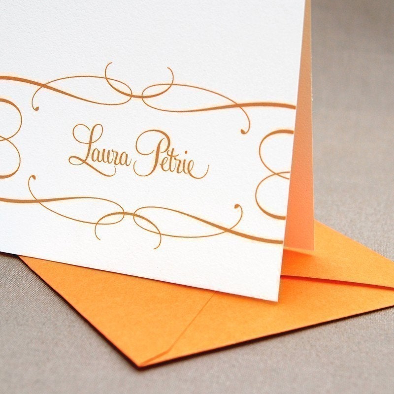 Filigree Personalized Stationery Set