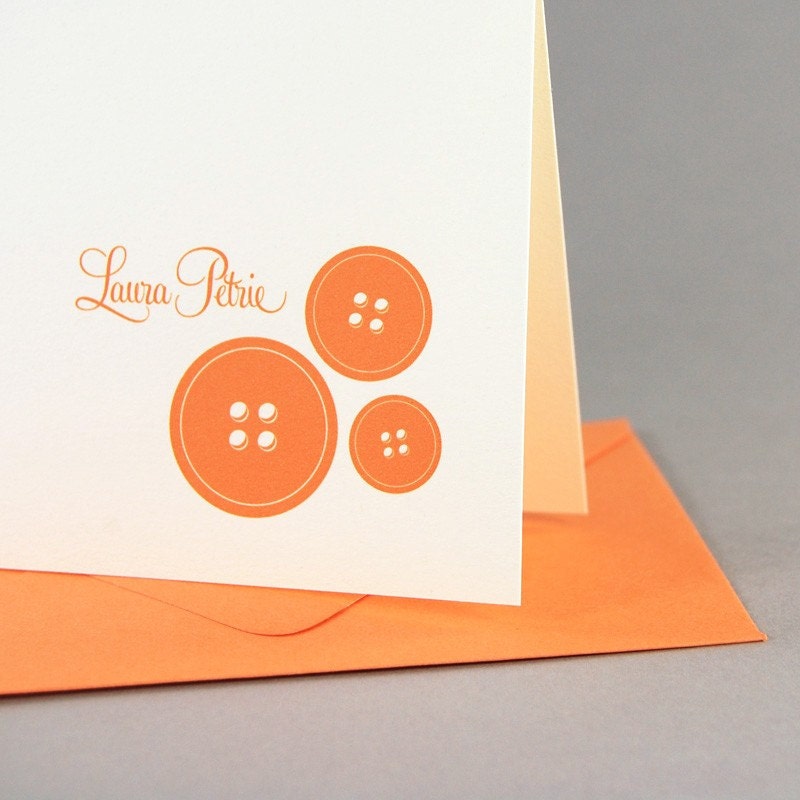 Notions Custom Personalized Stationery / Personalized Stationary Set of 16