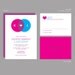 Venn Diagram Wedding Invitation Sample