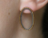 Oval Frame Studs: Bronze