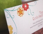 Jeweled Branch Calling Cards - set of 80 - assorted designs