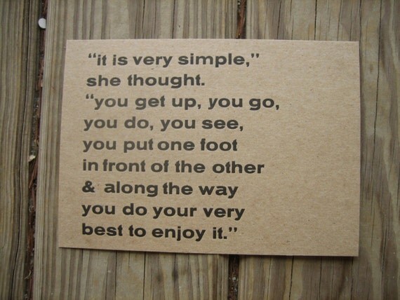 5x7 letterpress print - 3rd edition