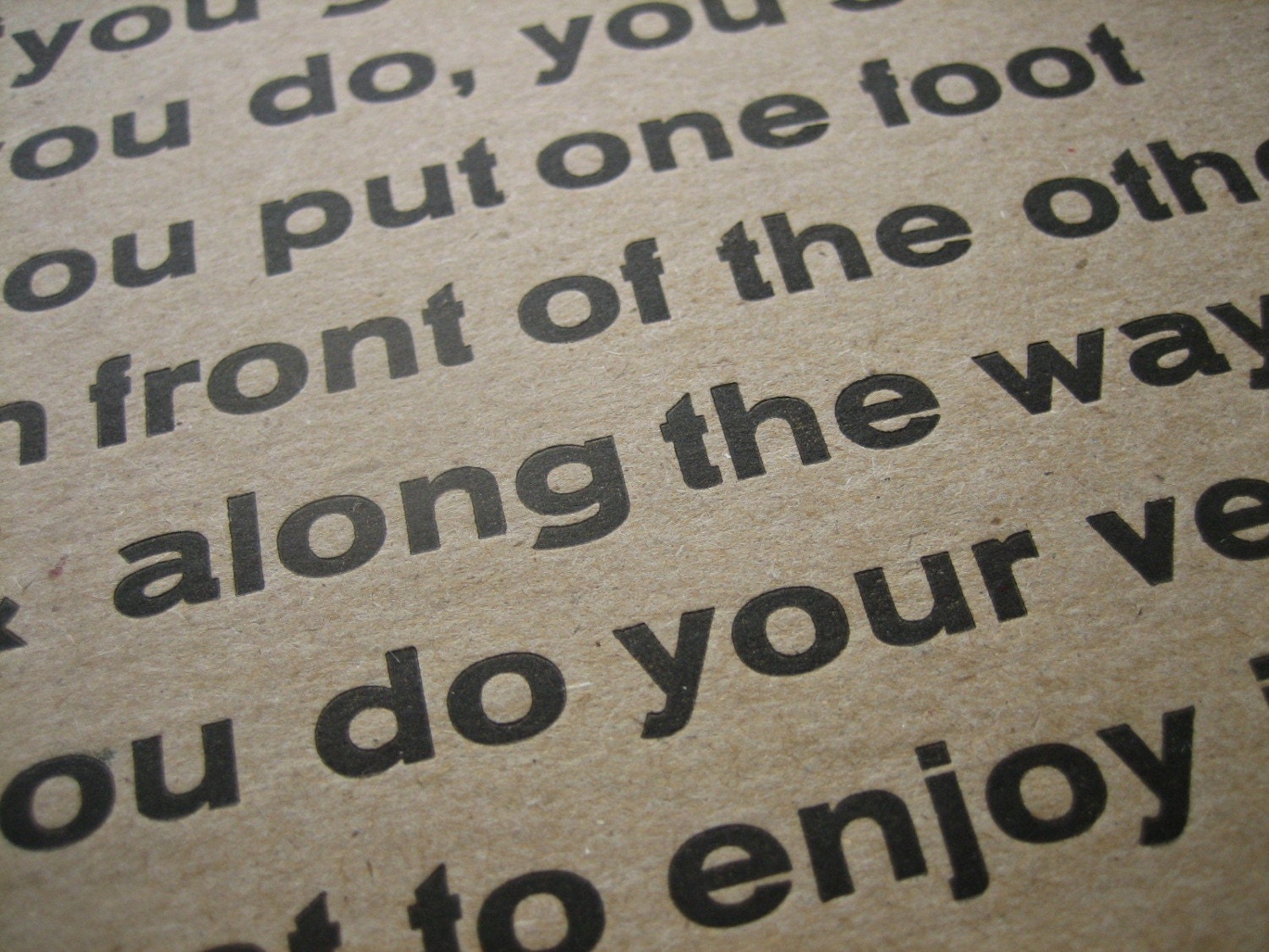 5x7 letterpress print - 3rd edition