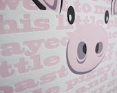 11" x 14" Letterpress This Little Piggy...Poster