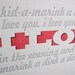 11" x 14" Letterpress Skidamarink Poster