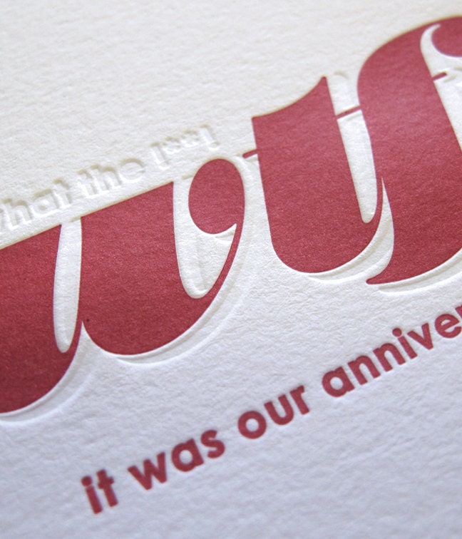 Letterpress WTF Love Card
