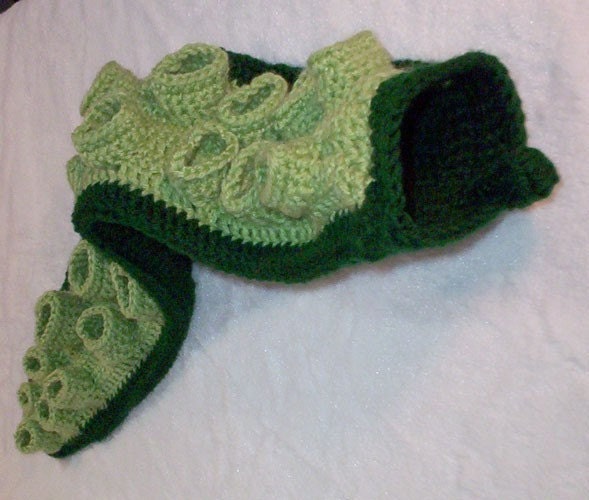 Holiday Tentacle Stocking - Crocheted Wonder of the Deep - Free US Shipping