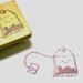 Smiling Tea Bag Hand Carved Stamp