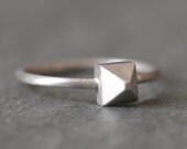 Pyramid Ring in Sterling Silver