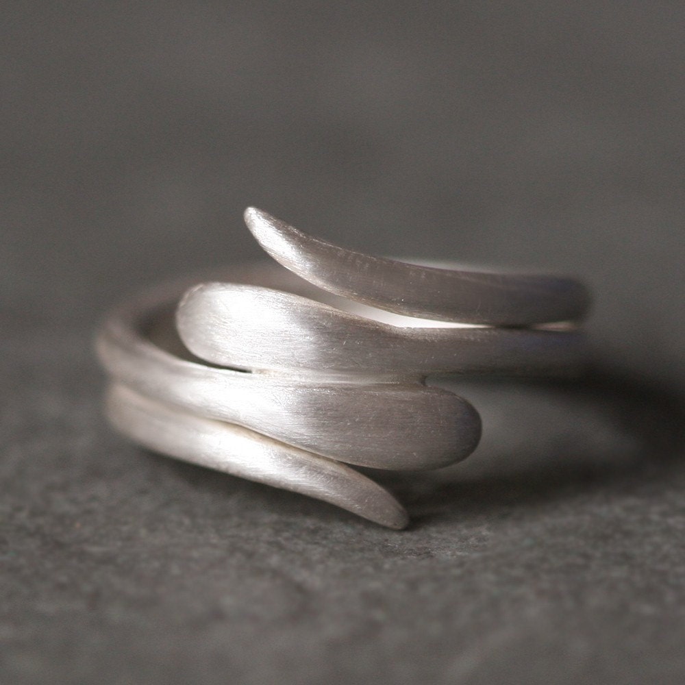 Double Snake Ring in Sterling Silver